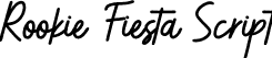 Rookie Fiesta Script font - Rookie Fiesta.otf