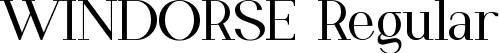 WINDORSE Regular font - WINDORSERegular.ttf