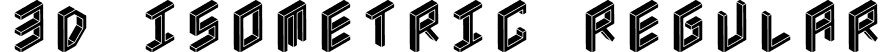 3D Isometric Regular font - 3DIsometric-Black.otf