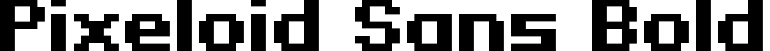 Pixeloid Sans Bold font - PixeloidSans-Bold.ttf