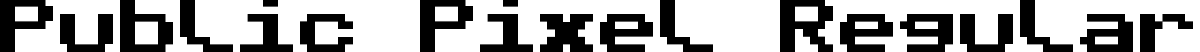 Public Pixel Regular font - PublicPixel.ttf