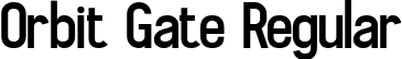 Orbit Gate Regular font - Orbit Gate_ttf.ttf