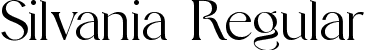 Silvania Regular font - Silvania.ttf