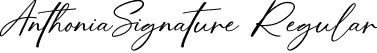 AnthoniaSignature Regular font - AnthoniaSignature.otf