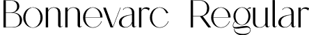 Bonnevarc Regular font - Bonnevarc.otf