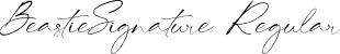 BeastieSignature Regular font - BeastieSignature.ttf