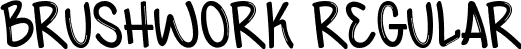 Brushwork Regular font - Brushwork.ttf