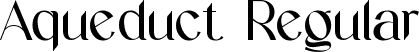 Aqueduct Regular font - Aqueduct.ttf