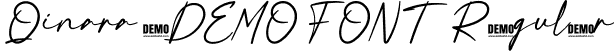 Qinara-DEMO FONT Regular font - Qinara-DEMOFONT.otf