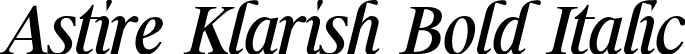 Astire Klarish Bold Italic font - Astire Klarish Italic Bold.otf