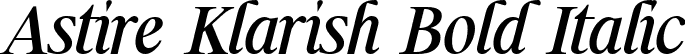 Astire Klarish Bold Italic font - Astire Klarish Italic Bold.ttf