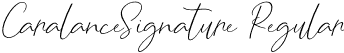 CaralanceSignature Regular font - CaralanceSignature.otf