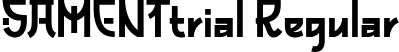 SAMENTtrial Regular font - SAMENTtrial.ttf