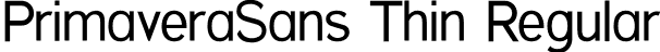 PrimaveraSans Thin Regular font - PrimaveraSans-Thin.otf