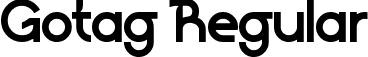 Gotag Regular font - Gotag.ttf