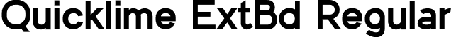 Quicklime ExtBd Regular font - Quicklime-ExtraBold.otf