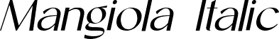 Mangiola Italic font - Mangiola-Italic.ttf