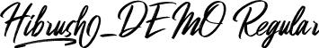 Hibrush_DEMO Regular font - Hibrush_DEMO.ttf