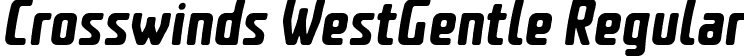 Crosswinds WestGentle Regular font - Crosswinds-WestGentle.ttf