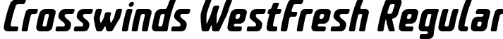 Crosswinds WestFresh Regular font - Crosswinds-WestFresh.ttf