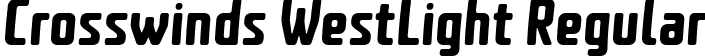 Crosswinds WestLight Regular font - Crosswinds-WestLight.ttf