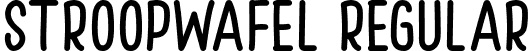 Stroopwafel Regular font - Stroopwafel.ttf