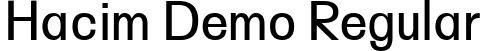 Hacim Demo Regular font - Hacim-Regular-Demo.ttf