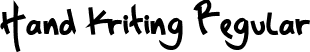 Hand Kriting Regular font - HandKriting-Regular.ttf