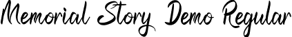 Memorial Story Demo Regular font - MemorialStoryDemoRegular.ttf