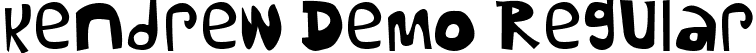 Kendrew Demo Regular font - Kendrew Demo.ttf