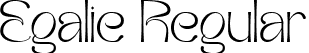 Egalie Regular font - Egalie.ttf