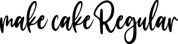 make cake Regular font - make cake ttf.ttf