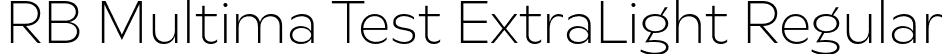RB Multima Test ExtraLight Regular font - MultimaTest-ExtraLight.otf