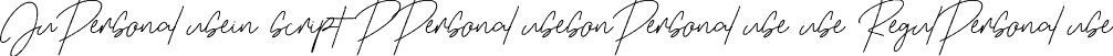 Justin script Personal use Regular font - Justin script personal use.ttf