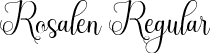 Rosalen Regular font - Rosalen.ttf