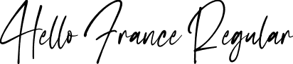 Hello France Regular font - Hello France OTF.otf