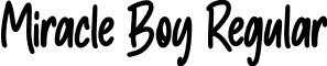 Miracle Boy Regular font - Miracle Boy OTF.otf