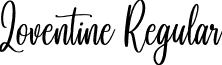 Loventine Regular font - Loventine TTF.ttf