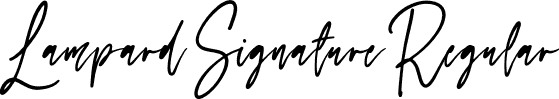 Lampard Signature Regular font - Lampard Signature OTF.otf