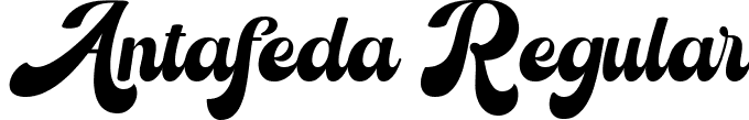 Antafeda Regular font - Antafeda.ttf