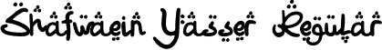 Shafwaein Yasser Regular font - Shafwaein Yasser.otf