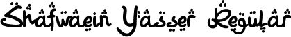 Shafwaein Yasser Regular font - Shafwaein-Yasser.ttf