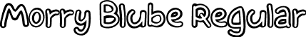 Morry Blube Regular font - Morry Blube.otf