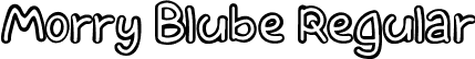 Morry Blube Regular font - Morry Blube.ttf