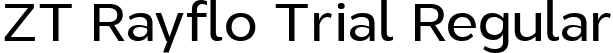 ZT Rayflo Trial Regular font - ZTRayfloTrial-Regular.ttf