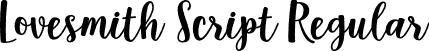 Lovesmith Script Regular font - Lovesmith Script.otf