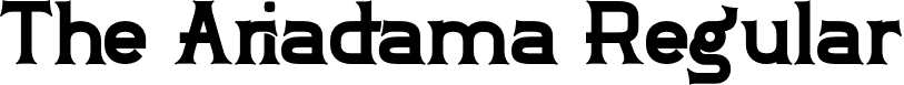 The Ariadama Regular font - The Ariadama.otf