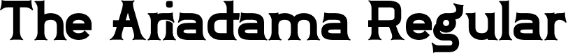 The Ariadama Regular font - The Ariadama.ttf