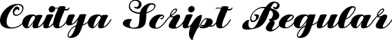 Caitya Script Regular font - Caitya Script TTF.ttf