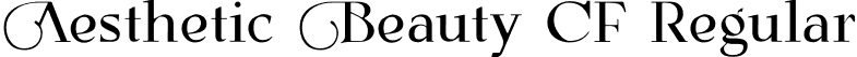 Aesthetic Beauty CF Regular font - Aesthetic Beauty CF.otf